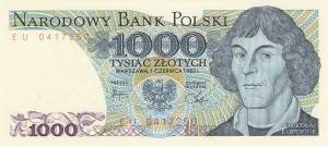 1000 Zloty Polen p146c 1982